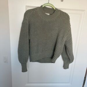 Sage green sweater from H&M